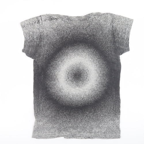 Diesel Womens Grey Cotton Graphic T-Shirt Size L