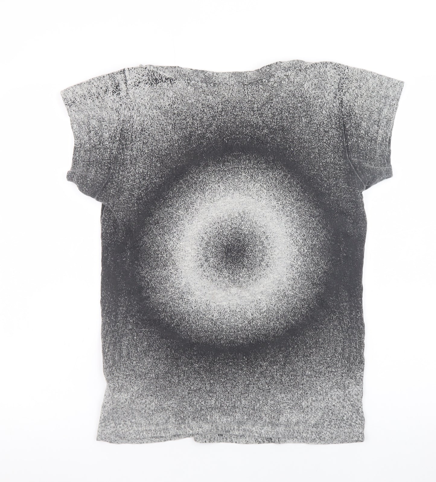 Diesel Womens Grey Cotton Graphic T-Shirt Size L