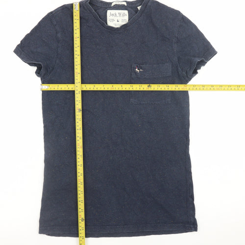 Jack Wills Womens Blue XS Slim Fit Cotton Basic T-Shirt