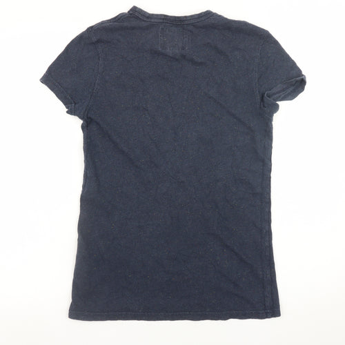 Jack Wills Womens Blue XS Slim Fit Cotton Basic T-Shirt