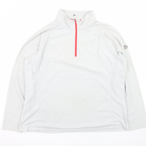 Regatta Women’s Grey 1/4 Zip Fleece Sweatshirt UK 20 Polyester Outdoor Top