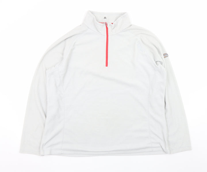Regatta Women’s Grey 1/4 Zip Fleece Sweatshirt UK 20 Polyester Outdoor Top