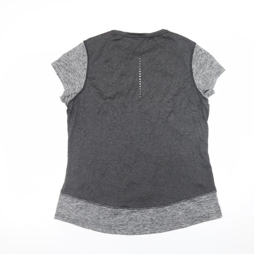 Marks and Spencer Women’s Grey Colourblock Sports T-Shirt Size 16