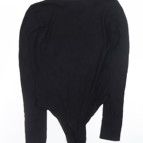 PrettyLittleThing Womens Black Size 12 Vintage Graphic Bodysuit