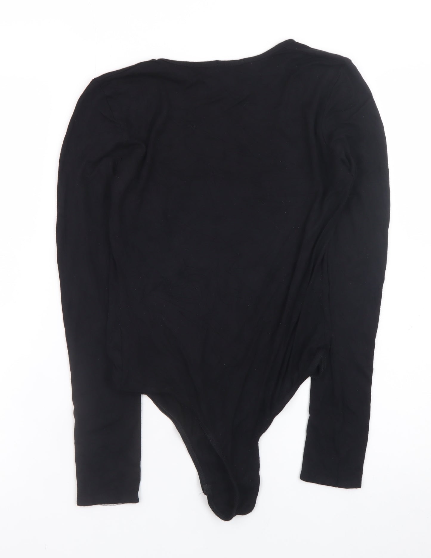PrettyLittleThing Womens Black Size 12 Vintage Graphic Bodysuit