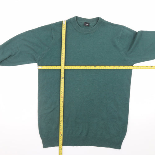 Cotton Traders Men’s Green Crew Neck Pullover Jumper Size S