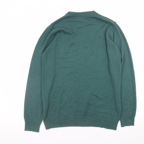 Cotton Traders Men’s Green Crew Neck Pullover Jumper Size S