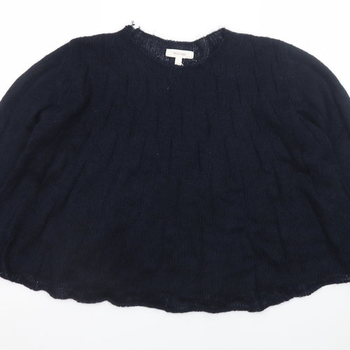 Marks and Spencer Per Una Women's Navy Large Mohair Blend Jumper