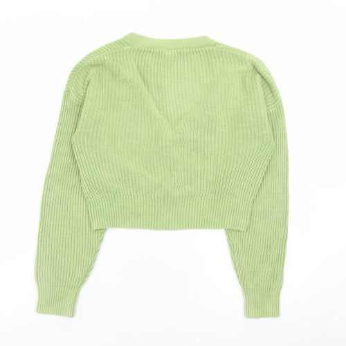 Urban Outfitters Women’s Green XS V-Neck Knit Button Cardigan