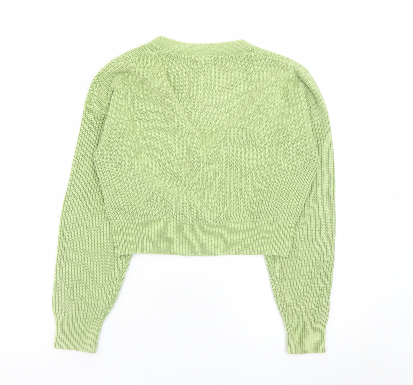 Urban Outfitters Women’s Green XS V-Neck Knit Button Cardigan