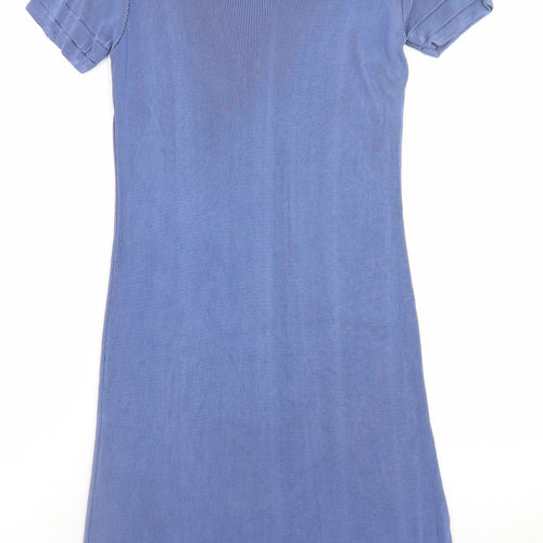 Marks and Spencer Women Blue Size 10 Vintage Shift Dress