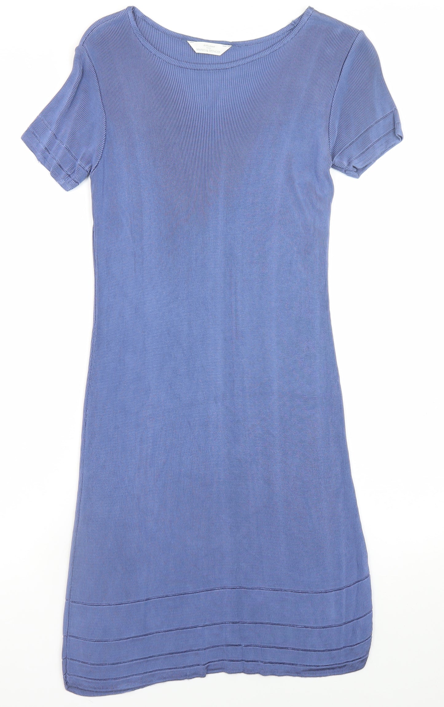 Marks and Spencer Women Blue Size 10 Vintage Shift Dress