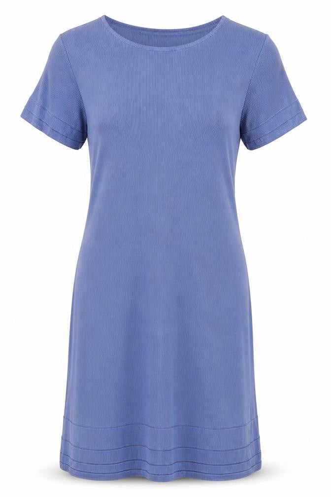 Front view of Marks & Spencer Women Blue, size 10, Vintage Shift Dress