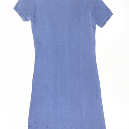 Marks and Spencer Women Blue Size 10 Vintage Shift Dress