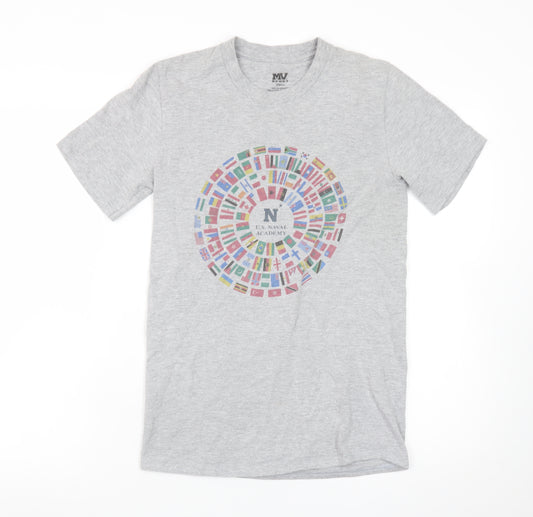 MV Sport Women's Grey U.S. Naval Academy Graphic T-Shirt Size Small