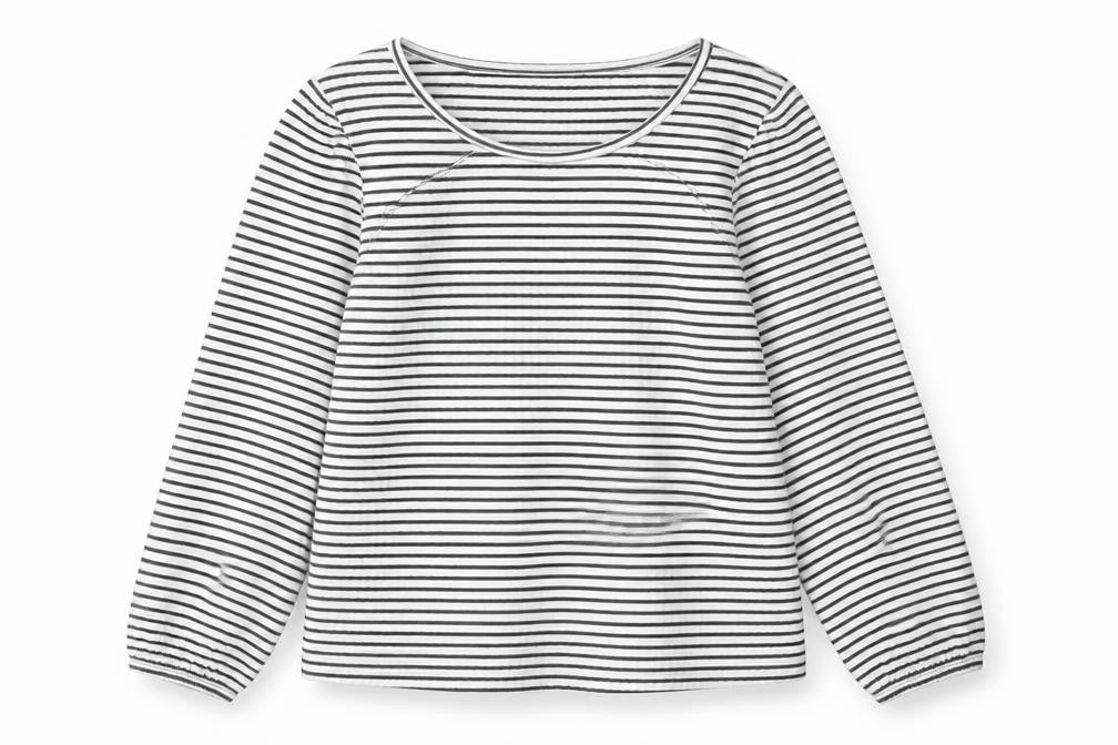Dorothy Perkins Women’s Black Striped Long Sleeve Cotton T-Shirt Size L