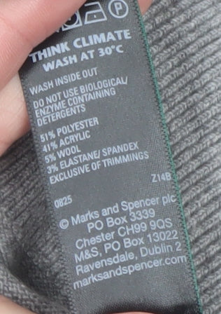 Marks and Spencer Women's Grey XS Cardigan Wool Blend