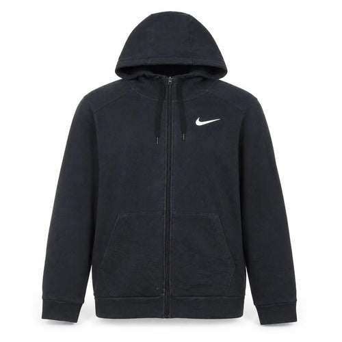 Nike Men's Black Full Zip Hoodie L Dri-FIT Sports Fleece