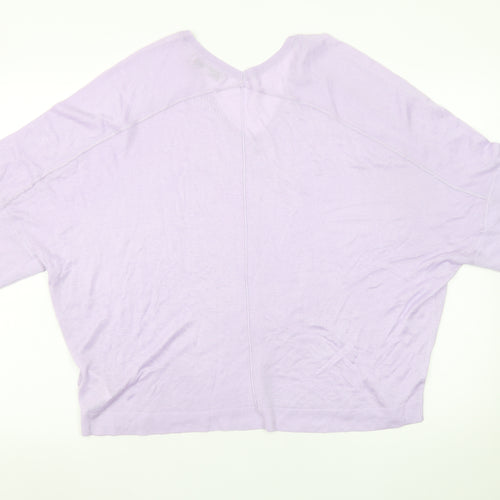 Next Women’s Lilac V-Neck Relaxed Fit Jumper Size M