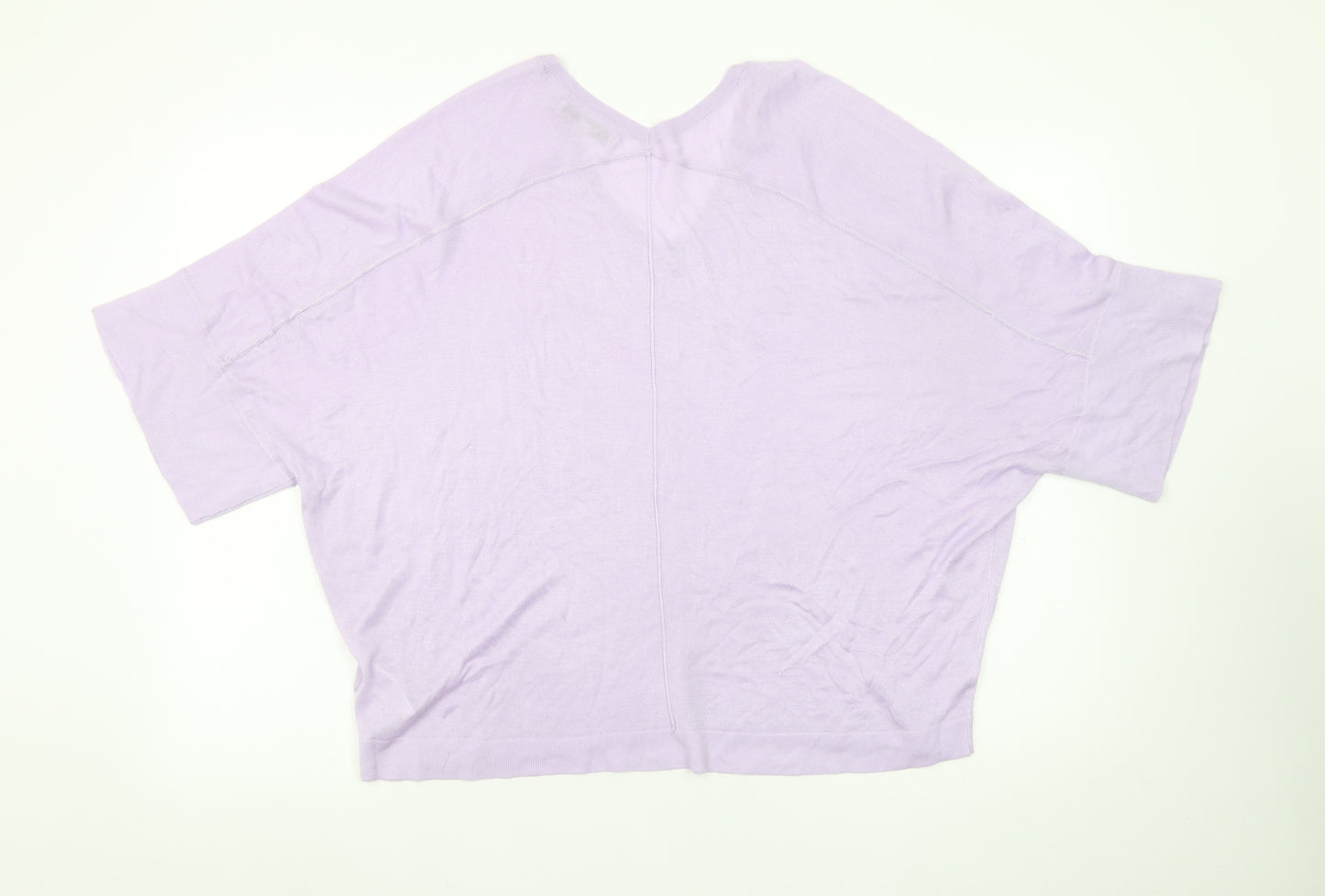 Next Women’s Lilac V-Neck Relaxed Fit Jumper Size M