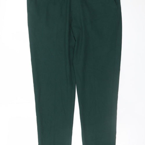 ASOS Design Women Green Slim Chino Trousers Size 12