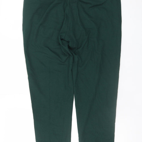 ASOS Design Women Green Slim Chino Trousers Size 12