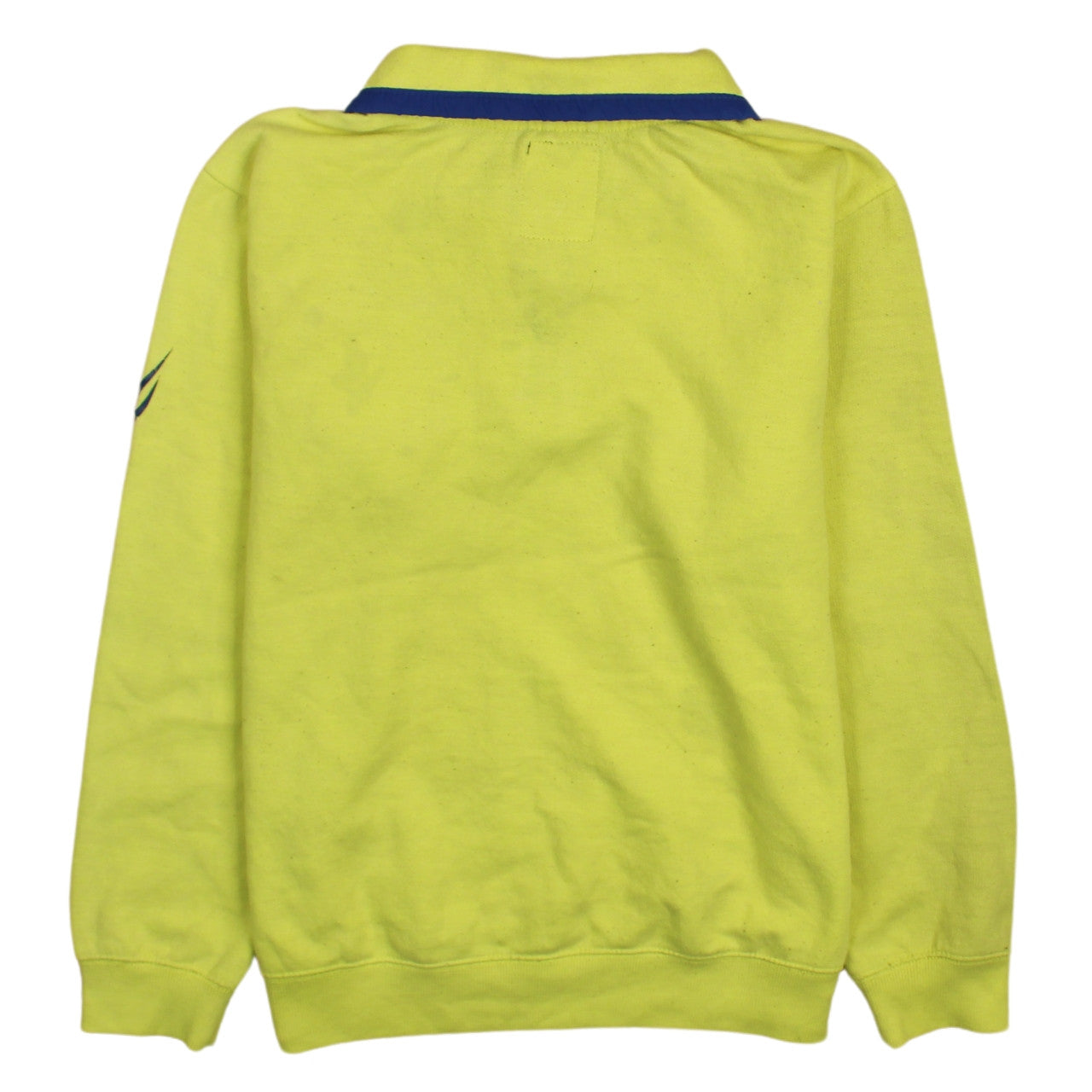 Nautica Teens Yellow Half Zip Sweatshirt L 14/16 Cotton Blend