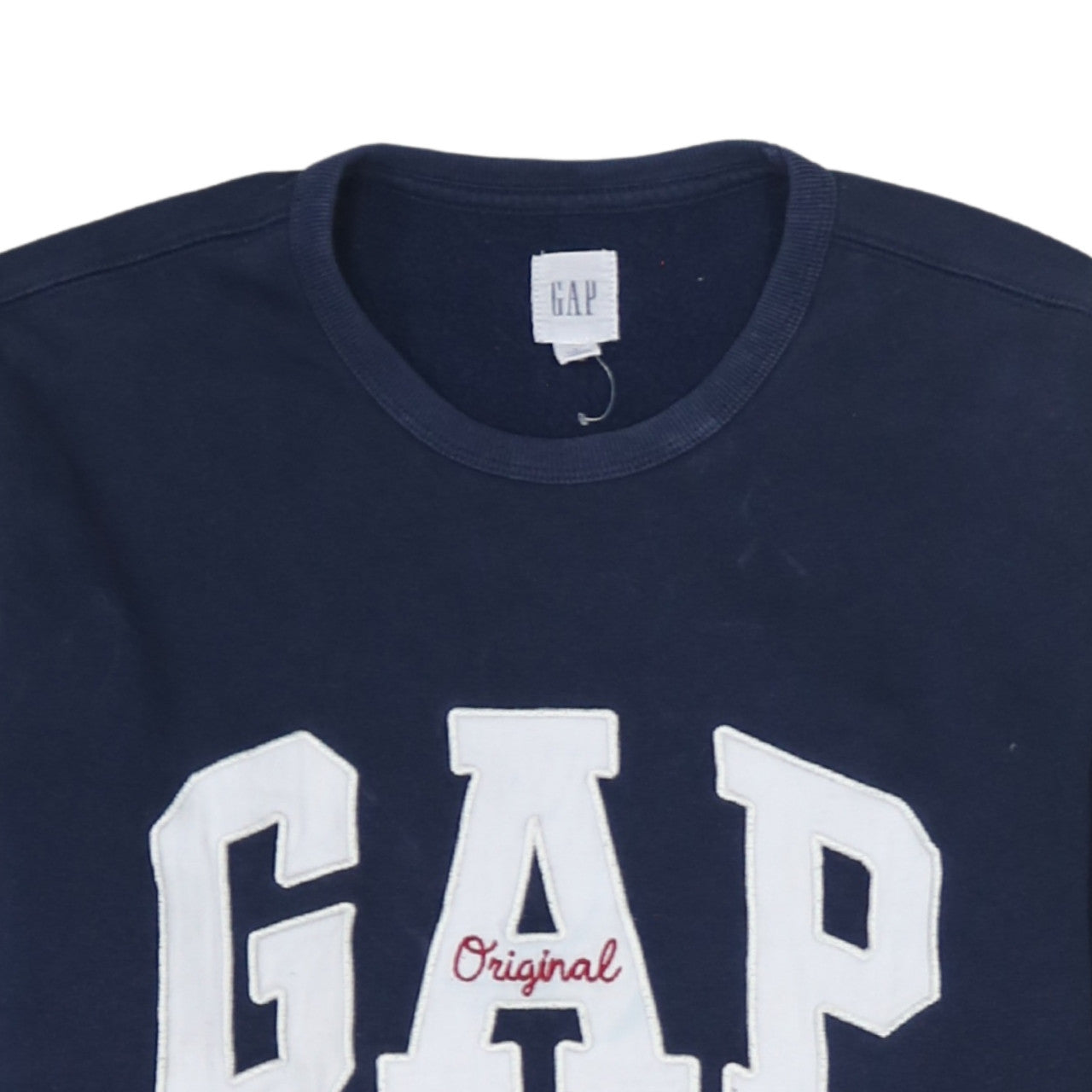 GAP Men's Blue Logo Pullover Sweatshirt Size M Crew Neck Fleece