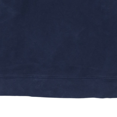 GAP Men's Blue Logo Pullover Sweatshirt Size M Crew Neck Fleece