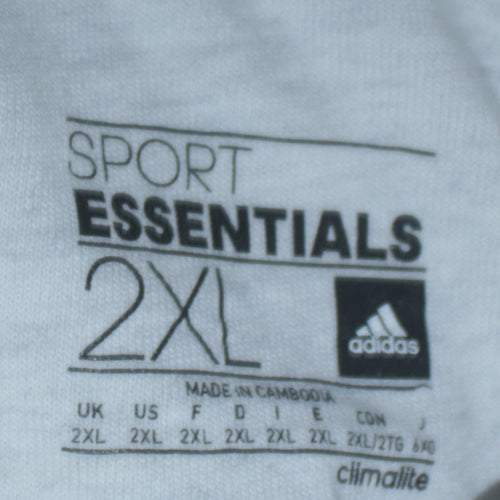 adidas Men’s Grey 2XL Sports Essentials Crew Neck T-Shirt