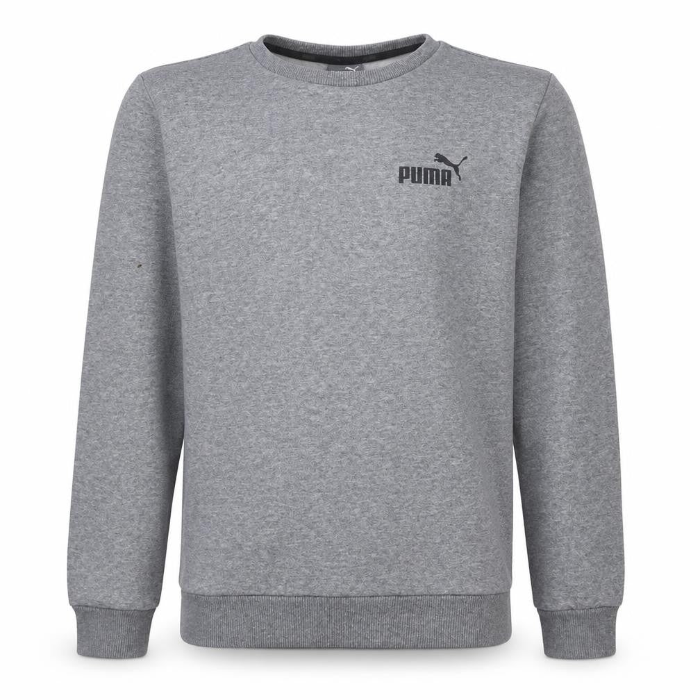Puma Men's Grey Crew Neck Pullover Sweatshirt Size S Regular
