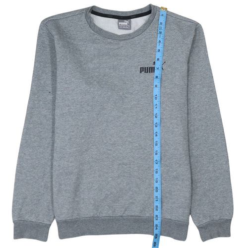 Puma Men's Grey Crew Neck Pullover Sweatshirt Size S Regular