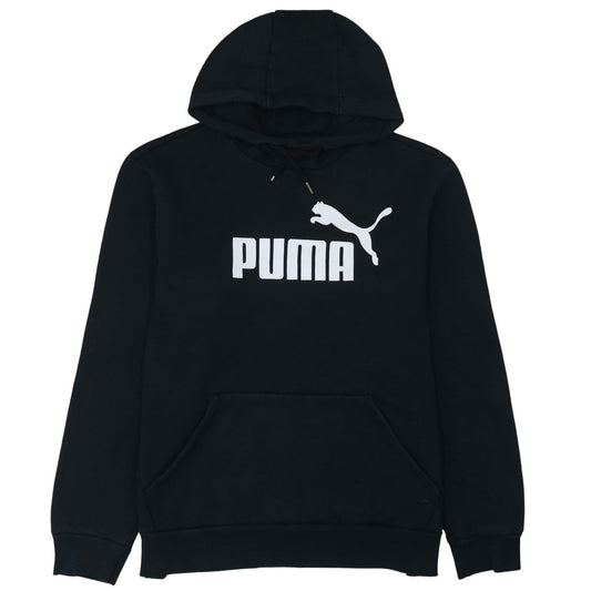 Puma Men's Black Pullover Hoodie L Graphic Sports Fleece