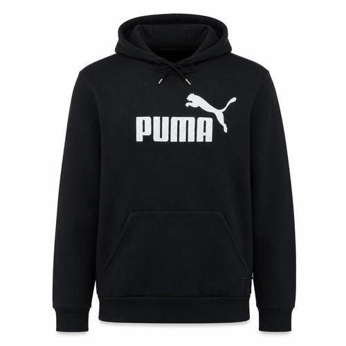 Puma Men's Black Pullover Hoodie L Graphic Sports Fleece