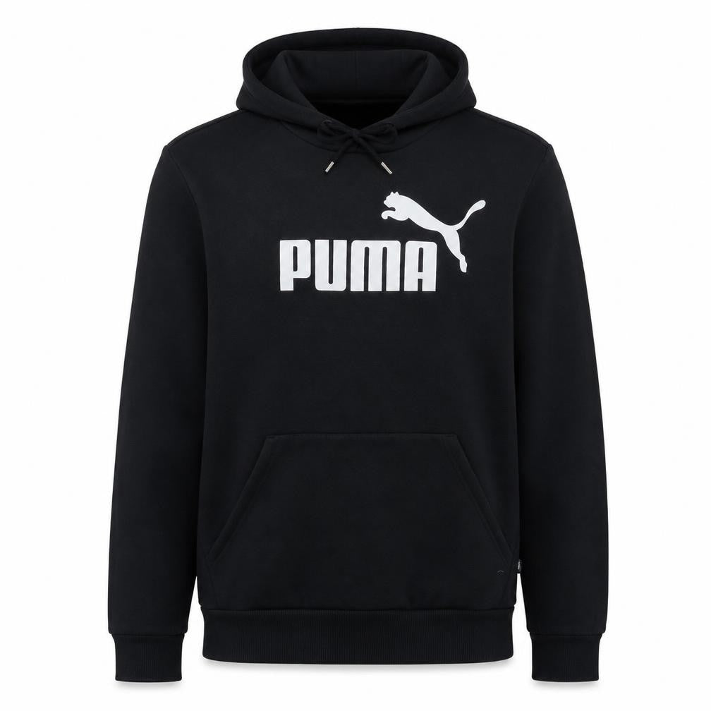Puma Men's Black Pullover Hoodie L Graphic Sports Fleece