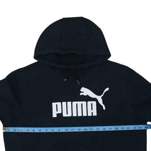 Puma Men's Black Pullover Hoodie L Graphic Sports Fleece