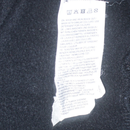 Puma Men's Black Pullover Hoodie L Graphic Sports Fleece