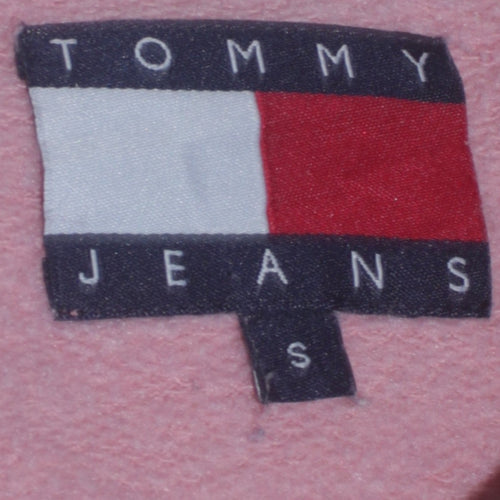 Tommy Jeans Women's Pink Cotton Crew Neck Sweatshirt Size S
