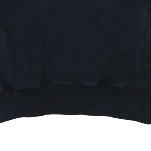 Champion Men's Black Pullover Hoodie Medium Logo Sportswear