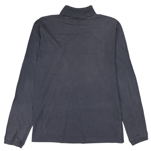 Adidas Men's Grey Mock Neck Long Sleeve Pullover Sweatshirt L
