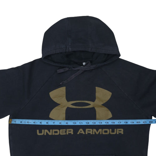 Under Armour Men's Black Pullover Hoodie Medium Sports Fleece