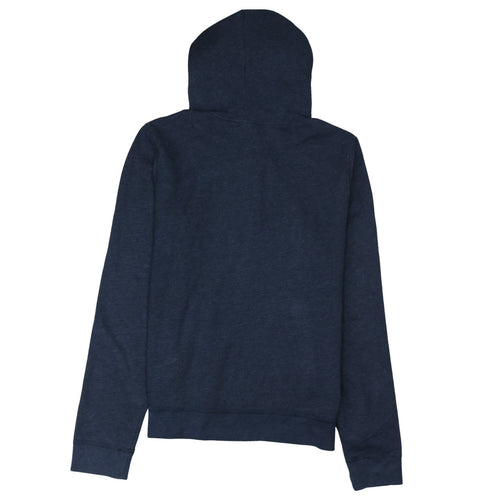 Hollister Men's Blue Pullover Hoodie L Logo Fleece Sweatshirt