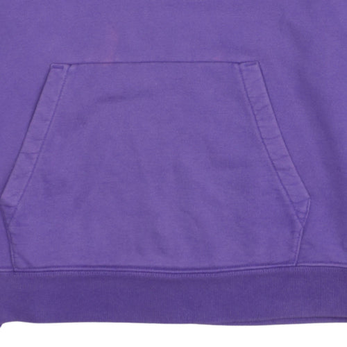 Champion Women Purple Small Pullover Hoodie Cotton Logo Casual