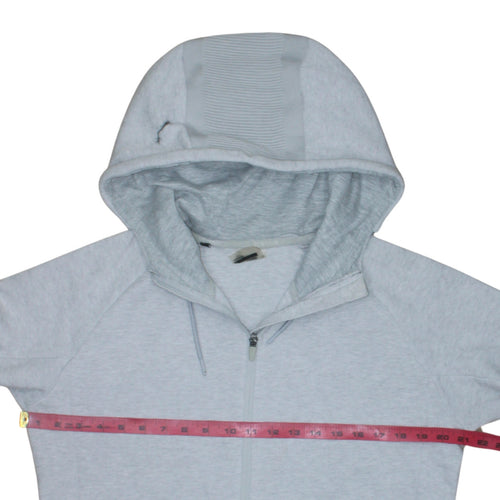 Gymshark Men’s Grey Full Zip Athletic Hoodie Size S