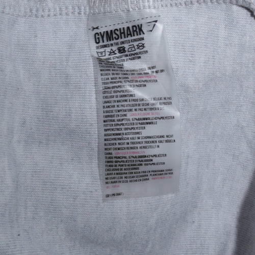 Gymshark Men’s Grey Full Zip Athletic Hoodie Size S