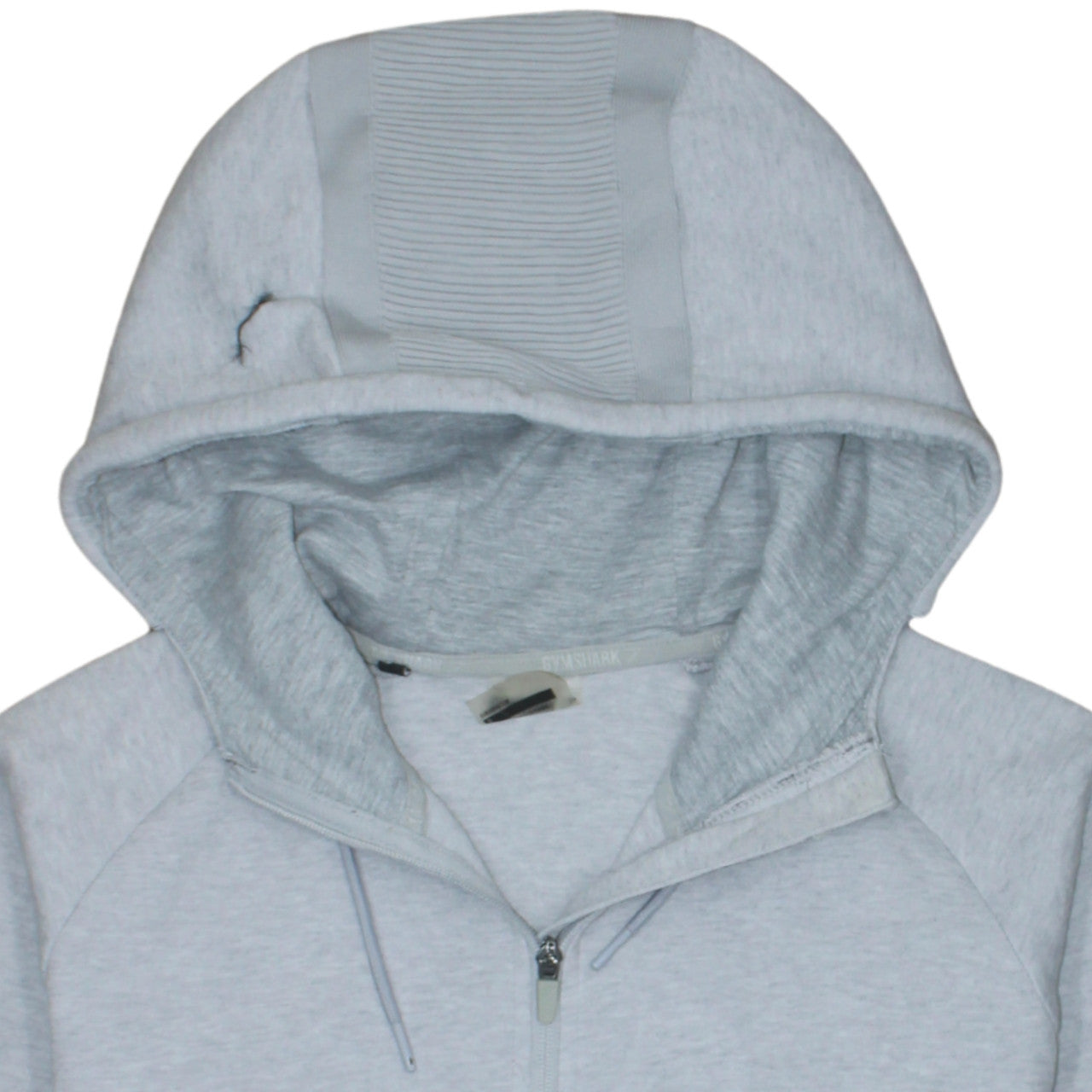 Gymshark Men’s Grey Full Zip Athletic Hoodie Size S