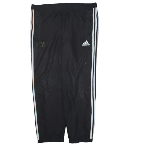 Adidas Men's Black L Track Pants Jogger Trousers Breathable Elastic Waist