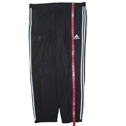 Adidas Men's Black L Track Pants Jogger Trousers Breathable Elastic Waist