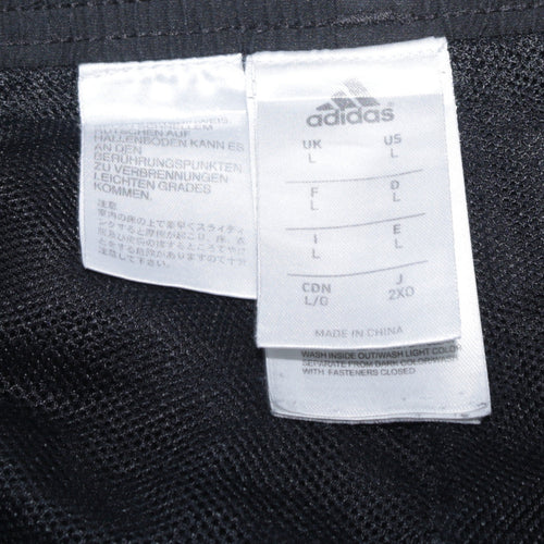 Adidas Men's Black L Track Pants Jogger Trousers Breathable Elastic Waist