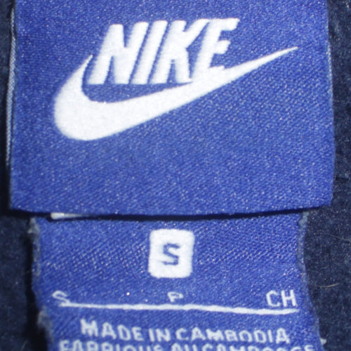 Nike Mens Blue S Pullover Hoodie Fleece Logo Sweatshirt